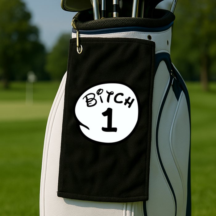 Personalize Bitch 1 2 3 4 5 Custom Number Golf Towel
