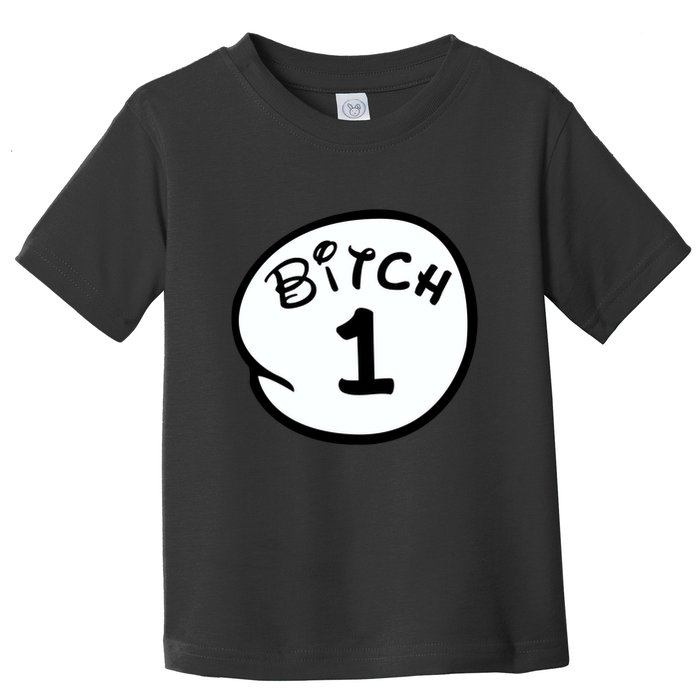 Personalize Bitch 1 2 3 4 5 Custom Number Toddler T-Shirt