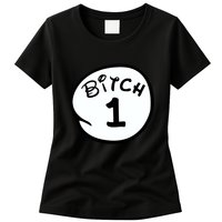 Personalize Bitch 1 2 3 4 5 Custom Number Womens T-Shirt