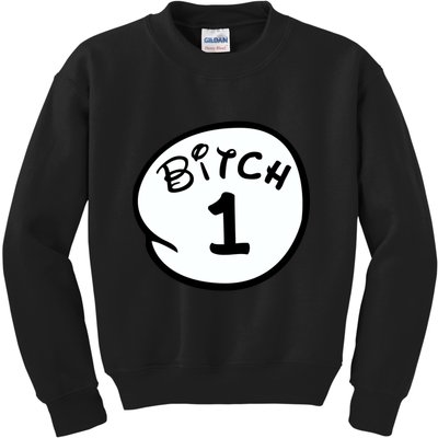 Personalize Bitch 1 2 3 4 5 Custom Number Kids Sweatshirt