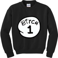 Personalize Bitch 1 2 3 4 5 Custom Number Kids Sweatshirt