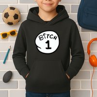 Personalize Bitch 1 2 3 4 5 Custom Number Kids Hoodie