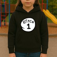 Personalize Bitch 1 2 3 4 5 Custom Number Kids Hoodie