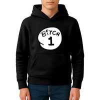 Personalize Bitch 1 2 3 4 5 Custom Number Kids Hoodie