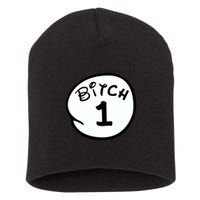 Personalize Bitch 1 2 3 4 5 Custom Number Short Acrylic Beanie