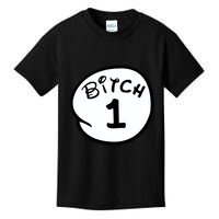 Personalize Bitch 1 2 3 4 5 Custom Number Kids T-Shirt