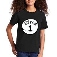 Personalize Bitch 1 2 3 4 5 Custom Number Kids T-Shirt