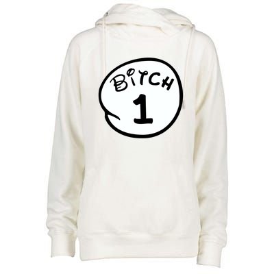 Personalize Bitch 1 2 3 4 5 Custom Number Womens Funnel Neck Pullover Hood