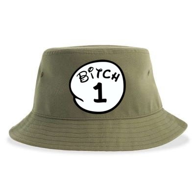 Personalize Bitch 1 2 3 4 5 Custom Number Sustainable Bucket Hat