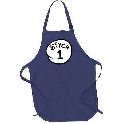 Personalize Bitch 1 2 3 4 5 Custom Number Full-Length Apron With Pockets