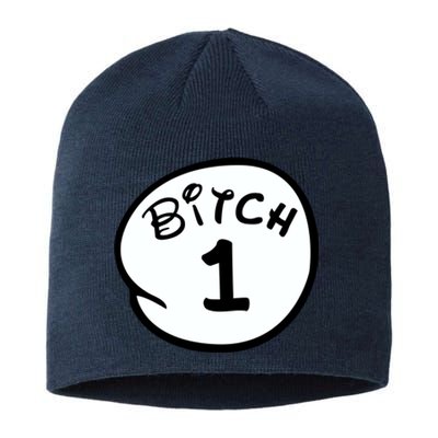 Personalize Bitch 1 2 3 4 5 Custom Number Sustainable Beanie