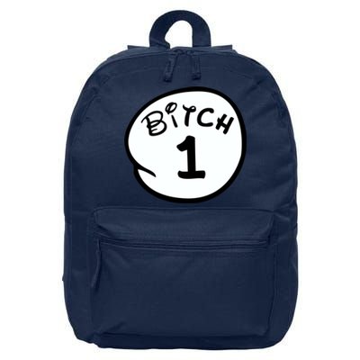 Personalize Bitch 1 2 3 4 5 Custom Number 16 in Basic Backpack