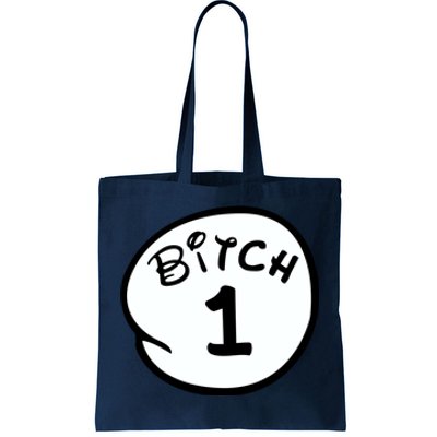 Personalize Bitch 1 2 3 4 5 Custom Number Tote Bag