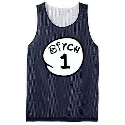 Personalize Bitch 1 2 3 4 5 Custom Number Mesh Reversible Basketball Jersey Tank