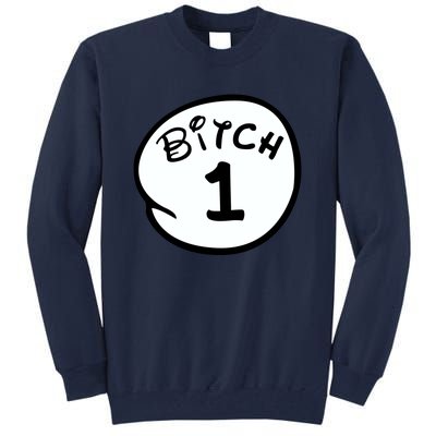 Personalize Bitch 1 2 3 4 5 Custom Number Tall Sweatshirt