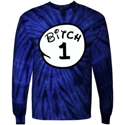 Personalize Bitch 1 2 3 4 5 Custom Number Tie-Dye Long Sleeve Shirt