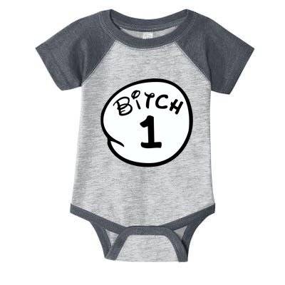 Personalize Bitch 1 2 3 4 5 Custom Number Infant Baby Jersey Bodysuit