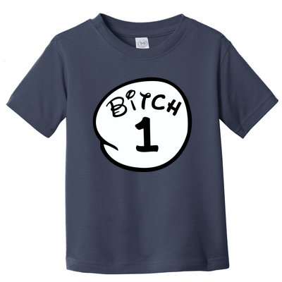 Personalize Bitch 1 2 3 4 5 Custom Number Toddler T-Shirt