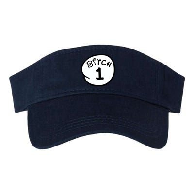 Personalize Bitch 1 2 3 4 5 Custom Number Valucap Bio-Washed Visor