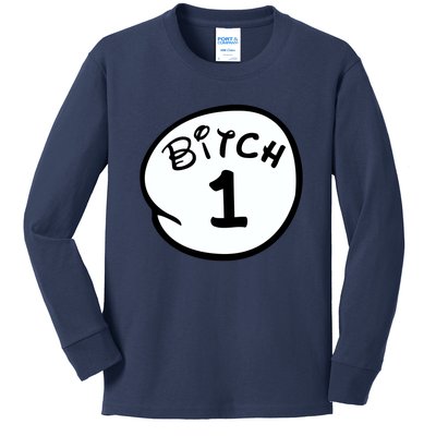 Personalize Bitch 1 2 3 4 5 Custom Number Kids Long Sleeve Shirt