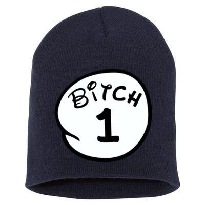 Personalize Bitch 1 2 3 4 5 Custom Number Short Acrylic Beanie