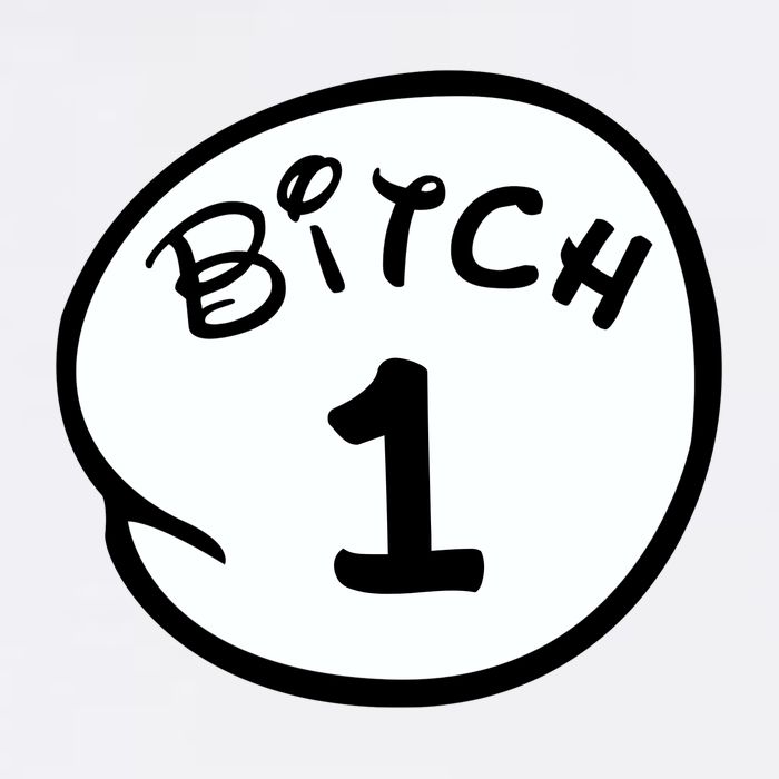 Personalize Bitch 1 2 3 4 5 Custom Number Garment-Dyed Sweatshirt