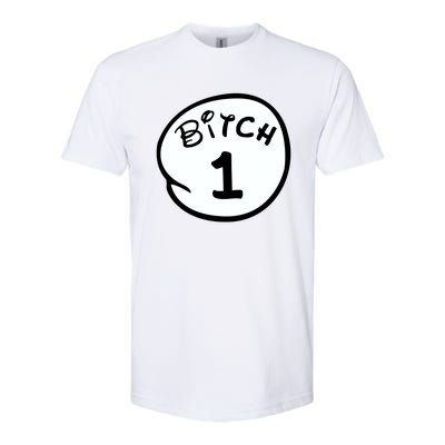 Personalize Bitch 1 2 3 4 5 Custom Number Softstyle CVC T-Shirt