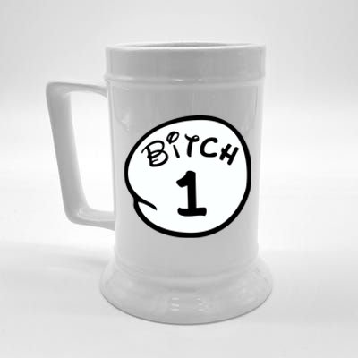 Personalize Bitch 1 2 3 4 5 Custom Number Beer Stein