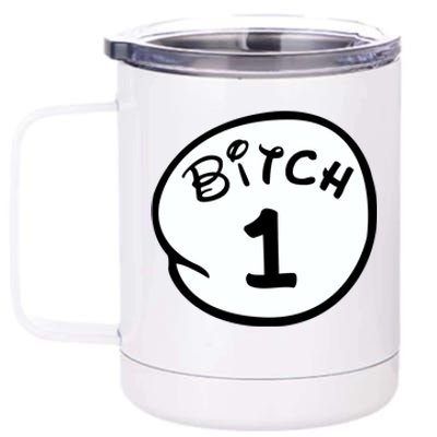 Personalize Bitch 1 2 3 4 5 Custom Number 12 oz Stainless Steel Tumbler Cup