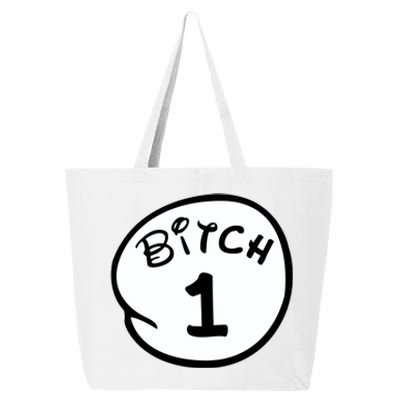 Personalize Bitch 1 2 3 4 5 Custom Number 25L Jumbo Tote