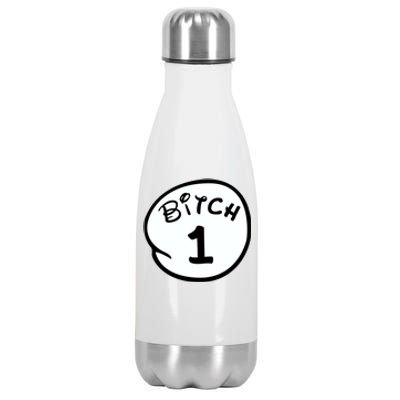 Personalize Bitch 1 2 3 4 5 Custom Number Stainless Steel Insulated Water Bottle