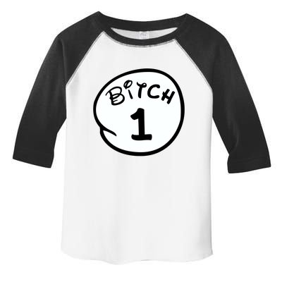 Personalize Bitch 1 2 3 4 5 Custom Number Toddler Fine Jersey T-Shirt