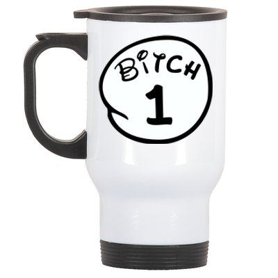 Personalize Bitch 1 2 3 4 5 Custom Number Stainless Steel Travel Mug