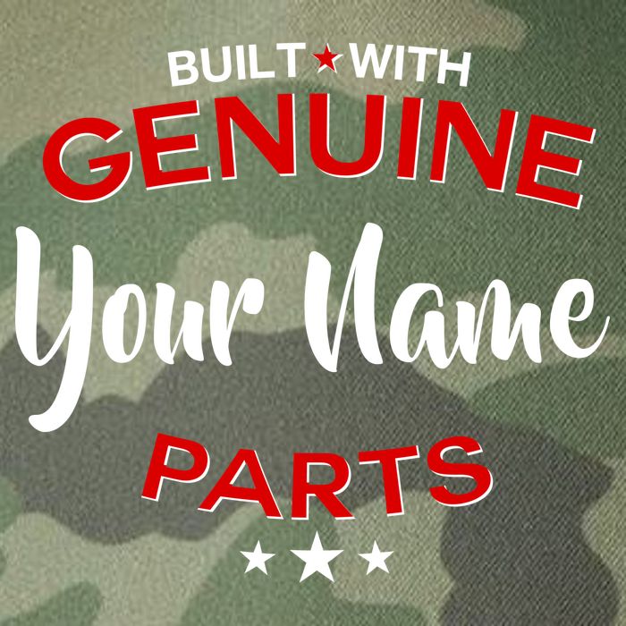 Personalize Built With Genuine Parts Custom Name Legacy Tie Dye Trucker Hat