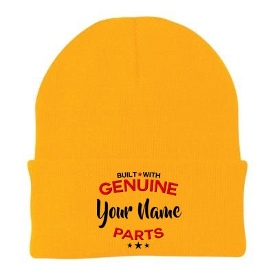 Personalize Built With Genuine Parts Custom Name Knit Cap Winter Beanie