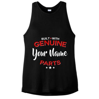 Personalize Built With Genuine Parts Custom Name Ladies PosiCharge Tri-Blend Wicking Tank