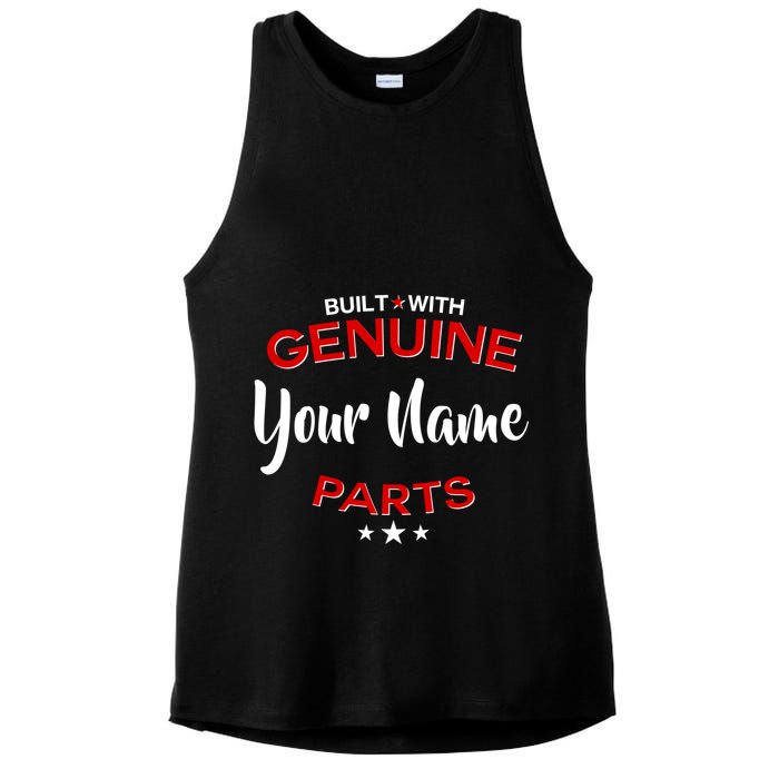 Personalize Built With Genuine Parts Custom Name Ladies PosiCharge Tri-Blend Wicking Tank