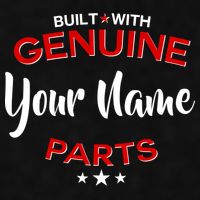 Personalize Built With Genuine Parts Custom Name Ladies PosiCharge Tri-Blend Wicking Tank