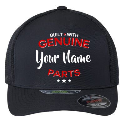 Personalize Built With Genuine Parts Custom Name Flexfit Unipanel Trucker Cap