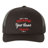 Personalize Built With Genuine Parts Custom Name Yupoong Adult 5-Panel Trucker Hat
