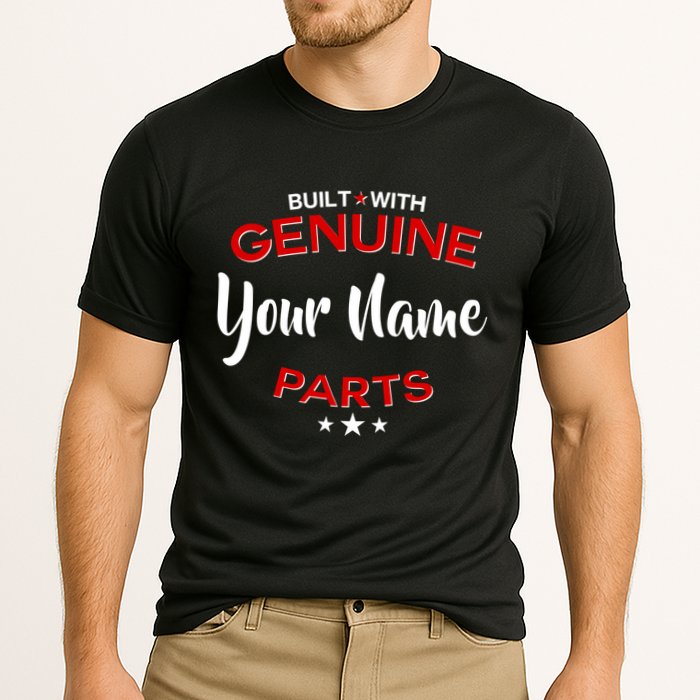 Personalize Built With Genuine Parts Custom Name Cooling Performance Crew T-Shirt