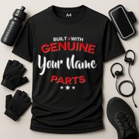 Personalize Built With Genuine Parts Custom Name Cooling Performance Crew T-Shirt