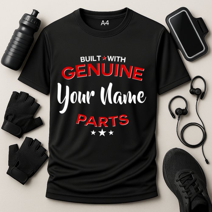 Personalize Built With Genuine Parts Custom Name Cooling Performance Crew T-Shirt