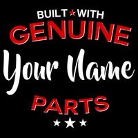 Personalize Built With Genuine Parts Custom Name Legacy Cool Fit Booney Bucket Hat