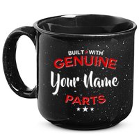 Personalize Built With Genuine Parts Custom Name 15oz Campfire Ceramic Mug