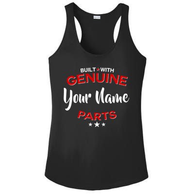 Personalize Built With Genuine Parts Custom Name Ladies PosiCharge Competitor Racerback Tank