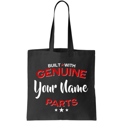 Personalize Built With Genuine Parts Custom Name Bag