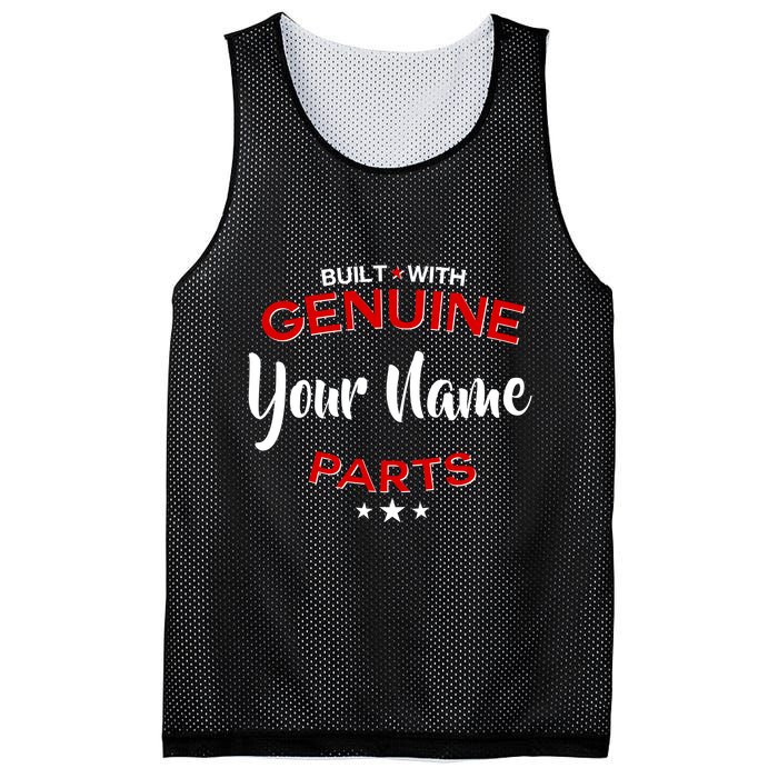 Personalize Built With Genuine Parts Custom Name Mesh Reversible Basketball Jersey Tank