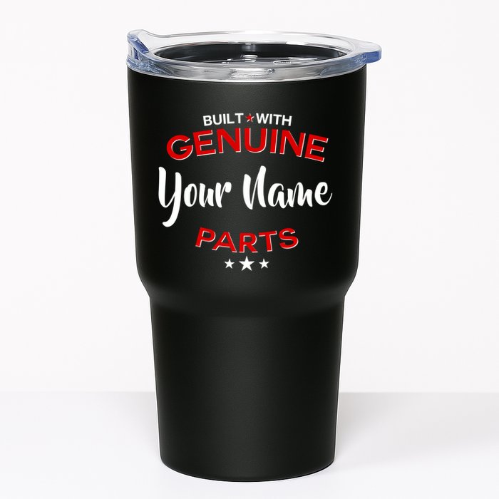 Personalize Built With Genuine Parts Custom Name Tumbler