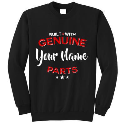 Personalize Built With Genuine Parts Custom Name Tall Sweatshirt